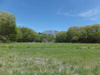 信濃追分駅より-浅間山-